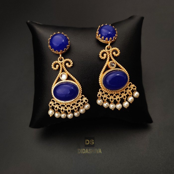 Designer Semi Precious Stone Earrings